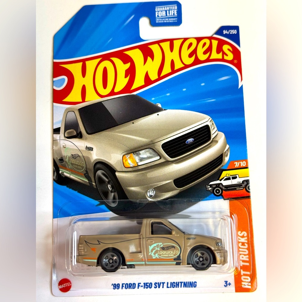 Hot Wheels ‘99 FORD F-150 SVT LIGHTNING HW HOT TRUCKS 7/10